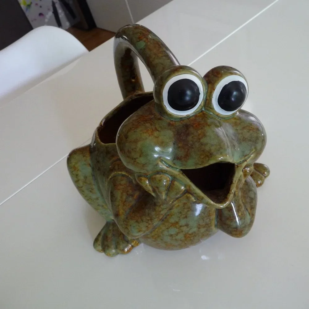 GORGEOUS FUNKY MID CENTURY CERAMIC WATERING POT MADE BY BIRD BRAIN - Picture 1 of 6